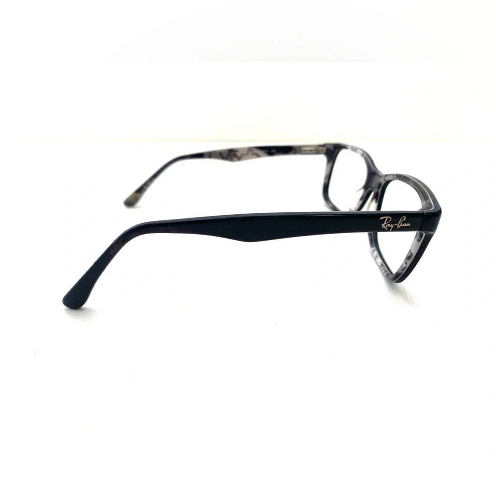 Ray Ban Women’s Marbleized Black/White Retro Wingtip Eyeglass Frames